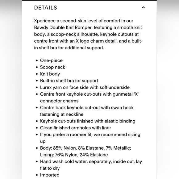 SxF sparkle romper bodysuit B2 - Picture 7 of 7